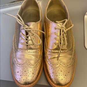 Rose Gold Oxford Women's Shoes